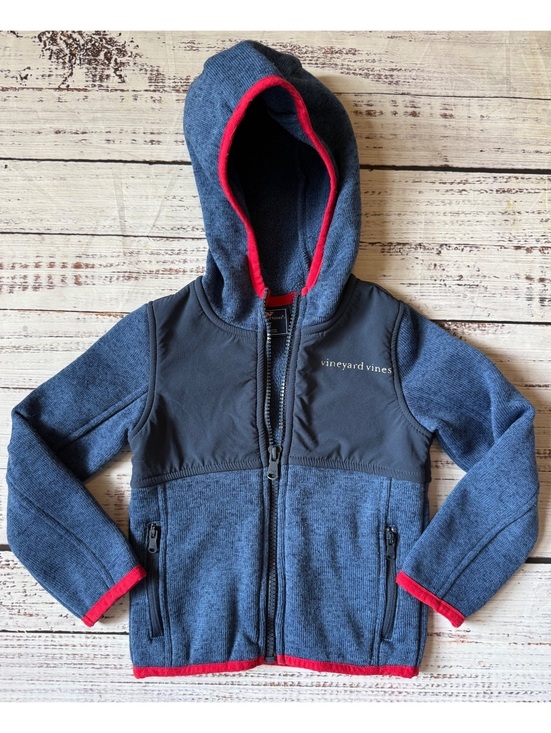 Vineyard Vines Other - Vineyard Vines Jacket Toddler Boys 2T Navy Blue Red